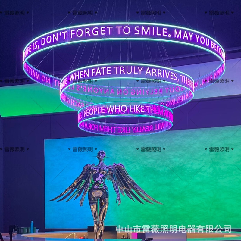 2026 New Model Led Neon Light Glowing Letters Trendy Bar Acrylic Circular Ring Ins Creative Decoration Arc Hanging Decoration 2026 New Model Led Neon Light Glowing Letters Trendy Bar Acrylic Circular Ring Ins Creative Decoration Arc Hanging Decoration