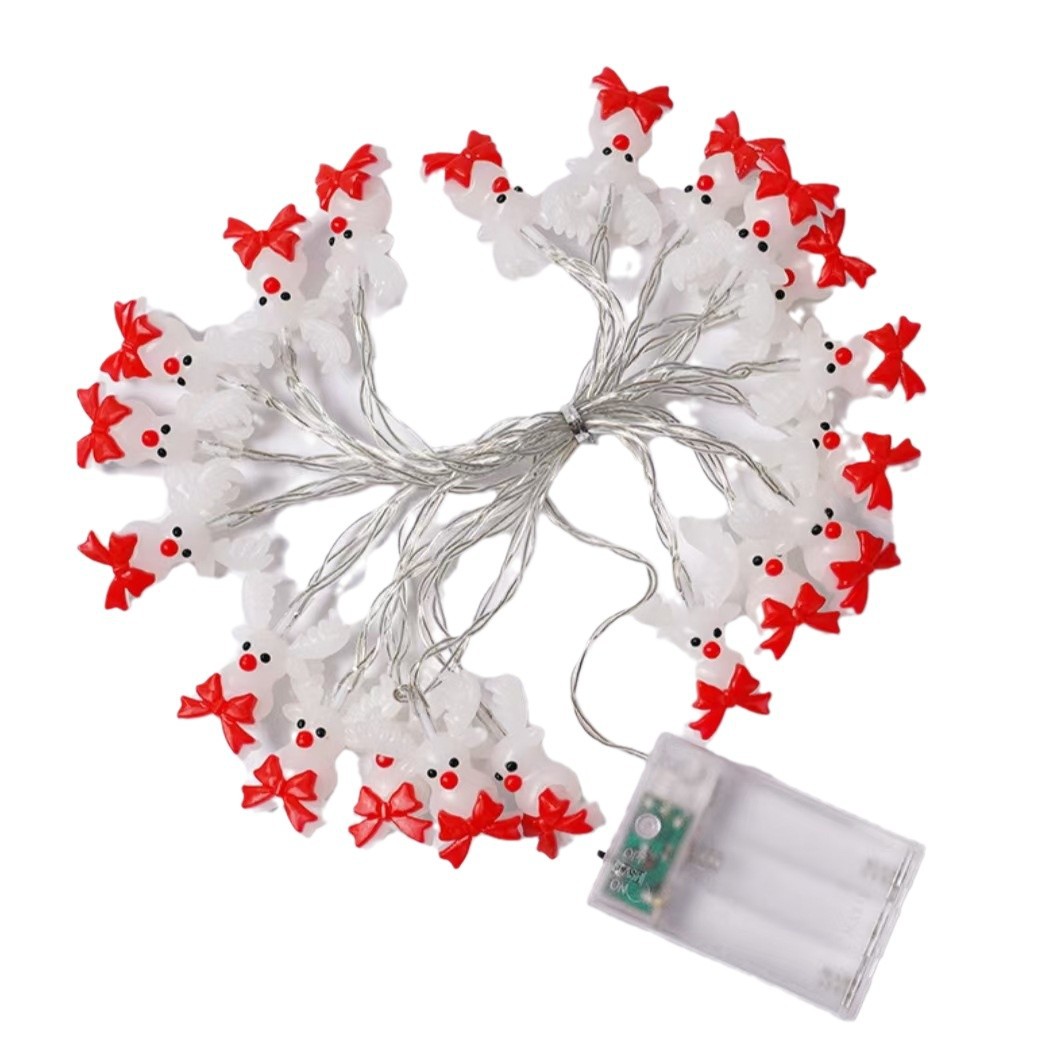 LED decoración de navidad de plástico muñeco de nieve árbol de navidad de Papá Noel de luces de fiestas de luces de fiestas atmósfera de props