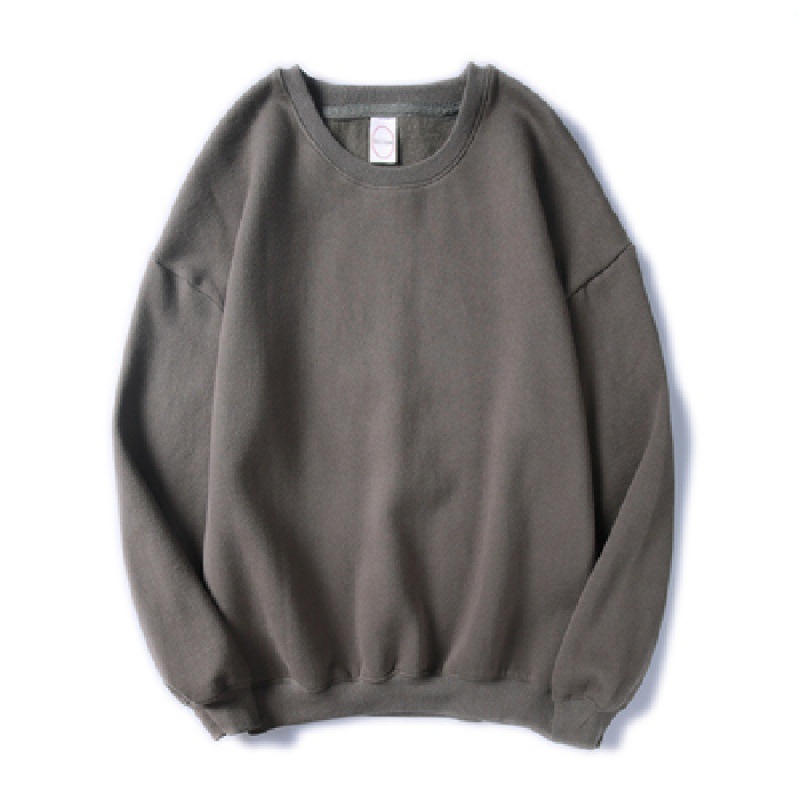 Comercio exterior al por mayor en stock más tamaño 200kg hermana gorda suelta cuello redondo coreano color sólido hombres y mujeres pareja suéter ins moda