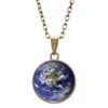 Pendant, planetary double-sided retro necklace, European style