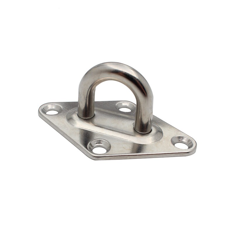 Stainless steel 304 316 diamond door buckle boat buckle diamond fixed buckle sunshade sail accessories hanging plate eye plate