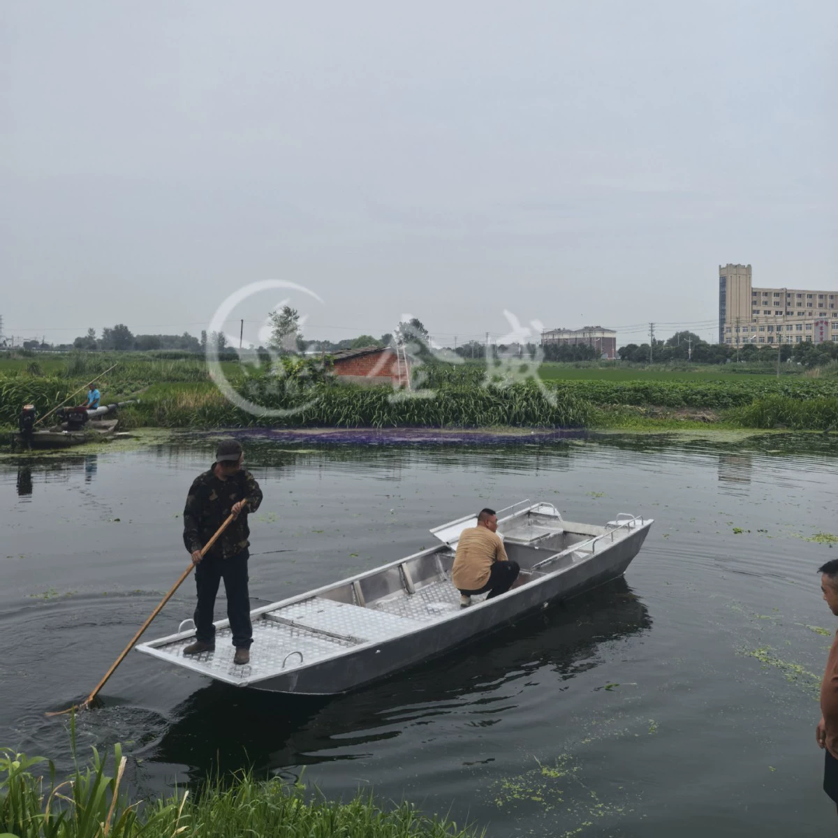 Новая рыбацкая лодка из магниевого сплава, алюминиевого сплава, штурмовая лодка для аквакультуры, сетчатая рыбацкая лодка с плоской головкой, скоростной катер для дикой рыбалки