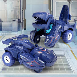跨境恐龙变形玩具模型小男孩儿童玩具车夜市地摊玩具批发变形动物