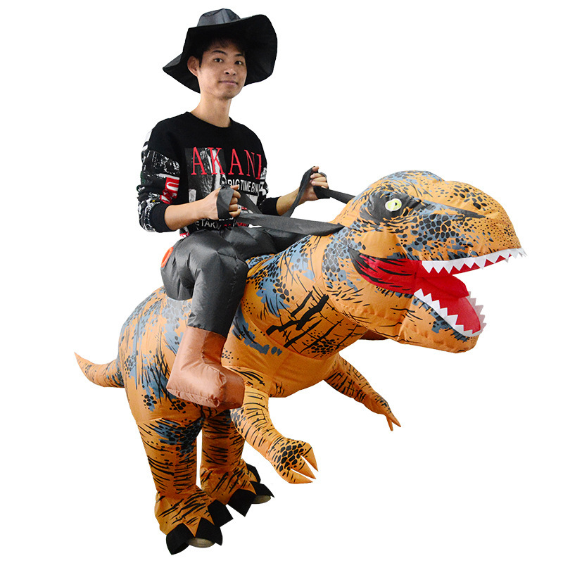Halloween caminando dinosaurio T-Rex trajes inflables fiesta props parodia simulación disfraz espectáculo trajes de espectáculo