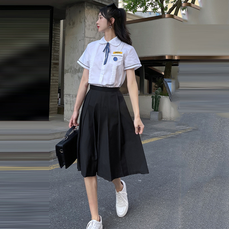 온라인 빨간 학생 부부 교복 반짝 반짝 반짝 반짝 같은 교복 한국 난촨 중학생 교복 재고