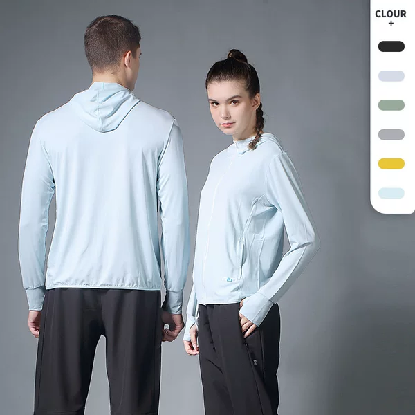 Spring and Summer New Style Unisex Hooded Skin Jacket, Quick-Drying, Thin, Casual, Breathable, Versatile and Fashionable Jacket