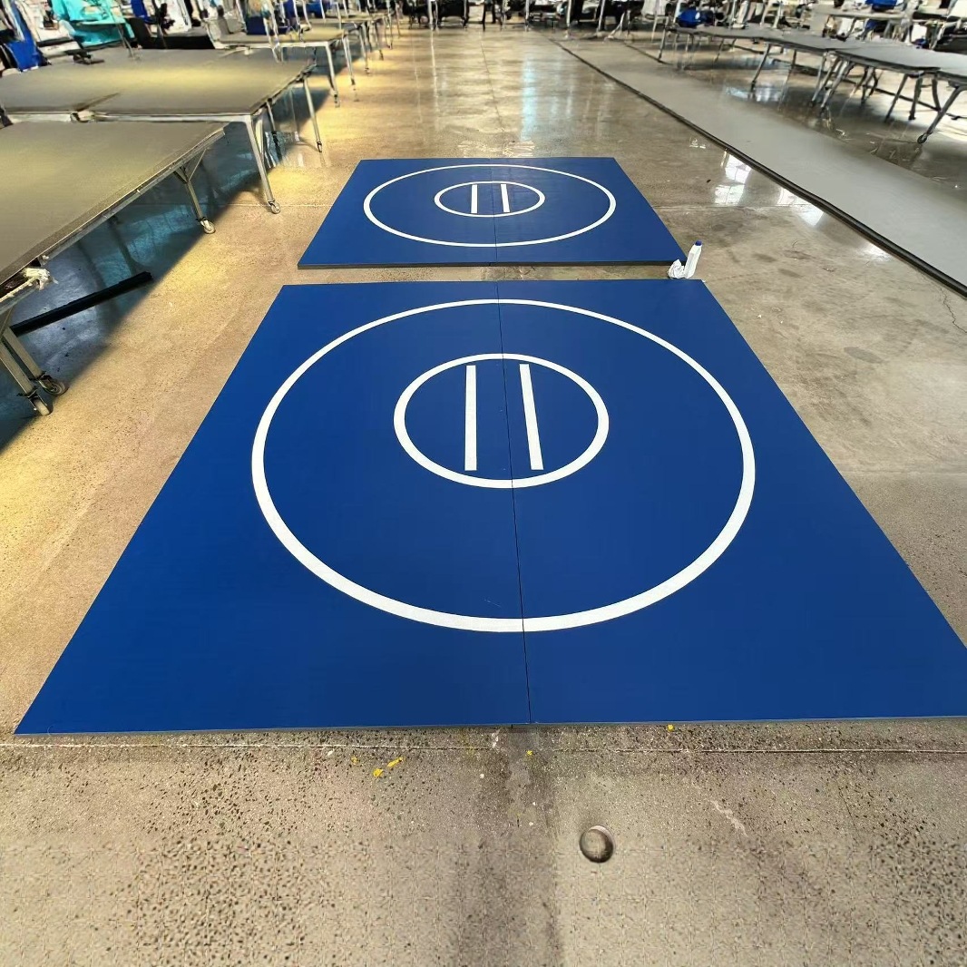 Cross-Border Sports Roll Mat Wrestling Mat Sanda Fighting Mat Fighting Roll Mat Floor Mat Thickened Sanda Martial Arts Fighting Mat