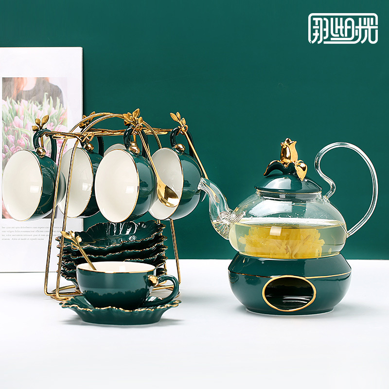  歐式咖啡杯碟套裝 奢華咖啡杯英式下午茶杯具整套咖啡具