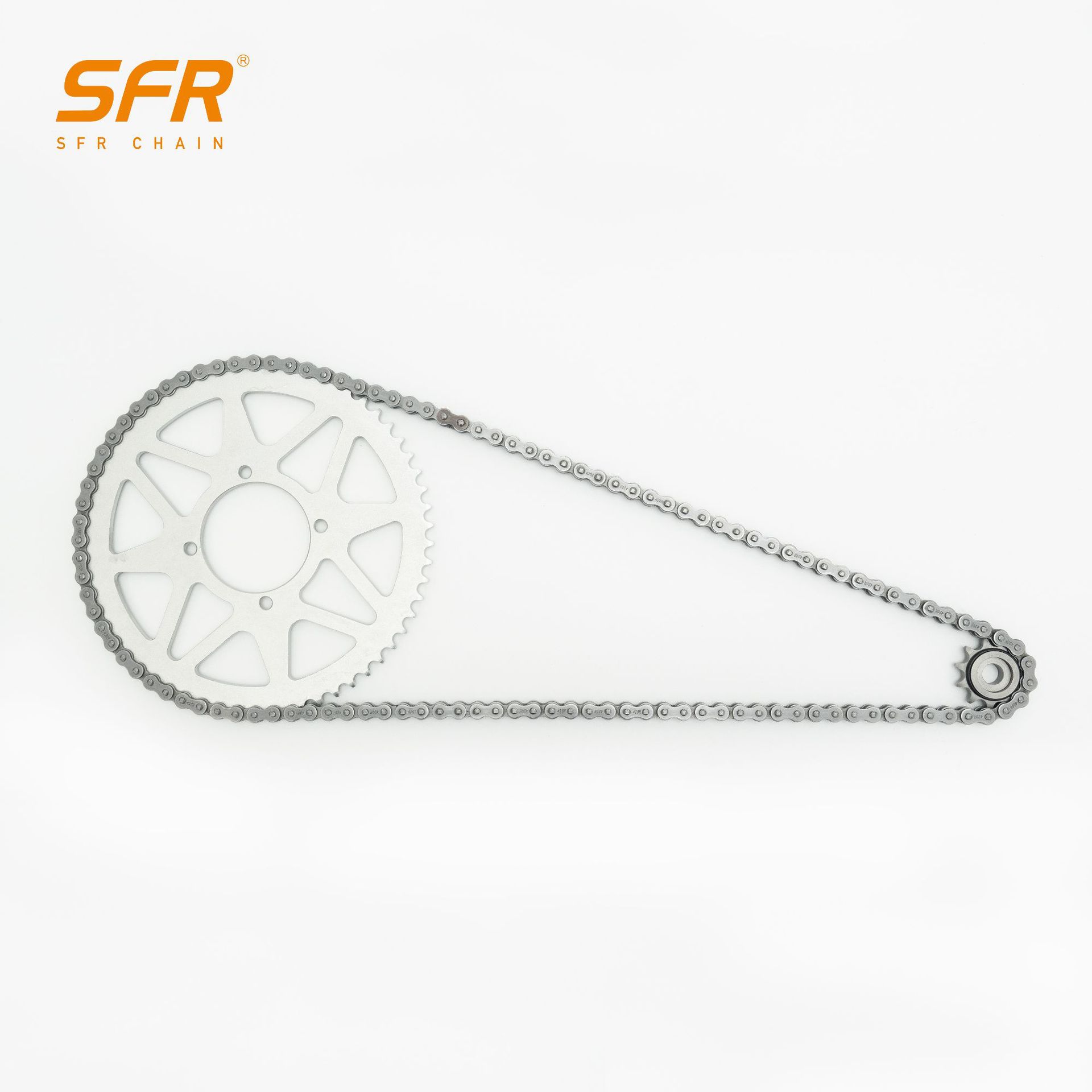 SFR428H电动摩托车链条链轮套装适用于79BIKE越野摩托