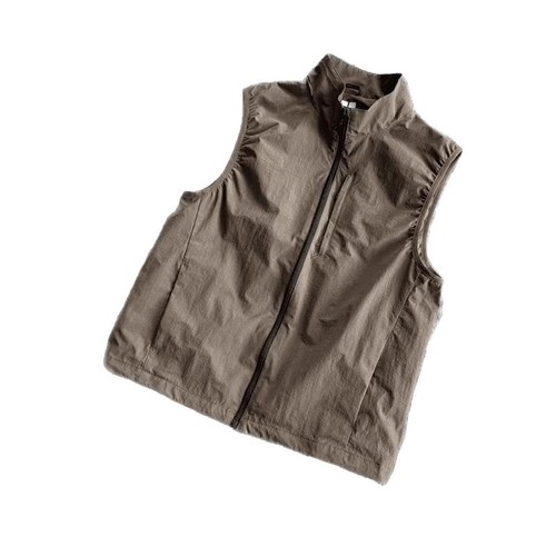 American Retro Functional Work Vest for Men - Spring Collar Zippered Functional Outdoor Urban Windproof Jacket