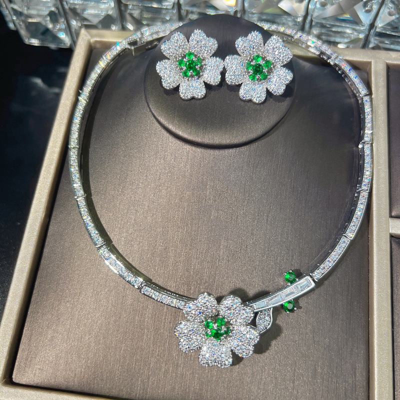 Necklace and earrings