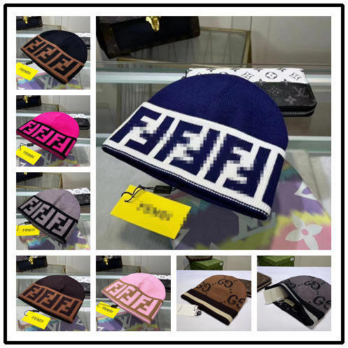 High-Quality Knitted Hat with Letters, Winter Trendy Brand Beanie, Couple's Solid Color Hat, Sports Hat, Slouchy Hat