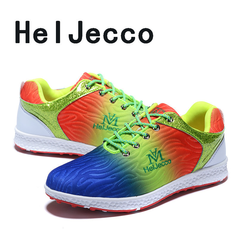 여성 신발 골프 신발 2019 새로운 미끄럼 방지 내마 모성 방수 다채로운 캐주얼 신발 편안한 숙녀 야외 스포츠 신발