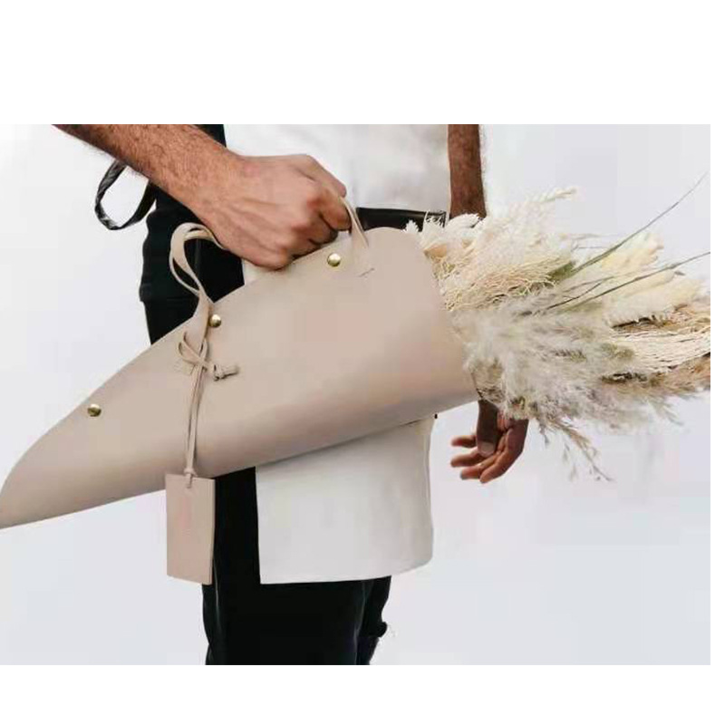 花束皮套手提花束皮革篮花礼品手提袋鲜花花袋