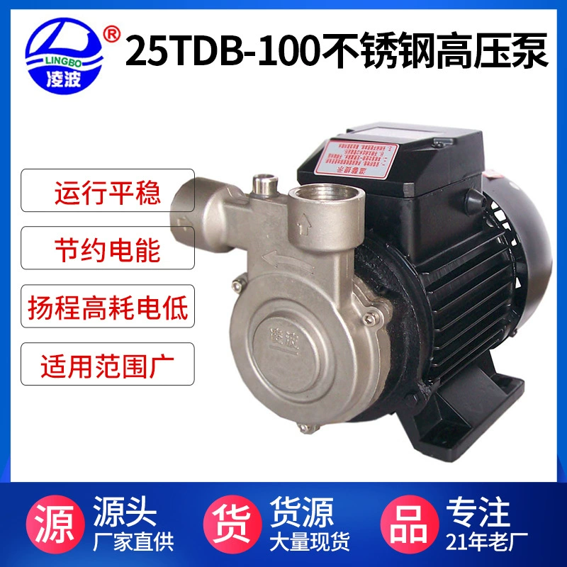 Насос для макияжа небольшого вихревого котла из нержавеющей стали 25TDB-100, насос для макияжа небольшого парового котла высокого давления
