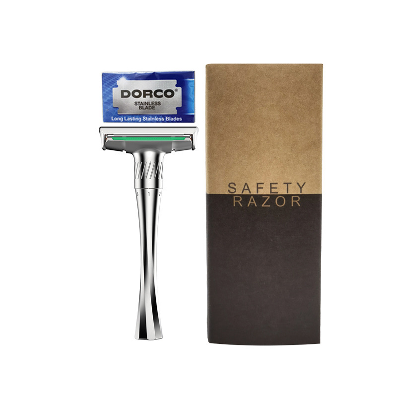 작은 허리 칼 홀더 + 칼날 5개(소가죽 크로스보더 버전)