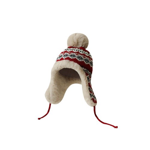 Cashmere Knitted Hat for Women, Autumn and Winter Thicken Warm, Makes Face Look Smaller, Ear Protection, Plush Hat, Cycling Cold Protection, Cap Hat