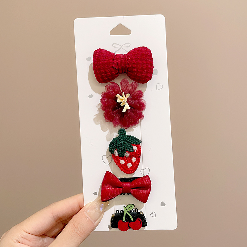 Niños lindos clips de pelo de sudor, clips de pelo de tela para bebés, clips de pelo de bordes laterales, clips de pelo fetal para bebés que no lastimen clips de pelo