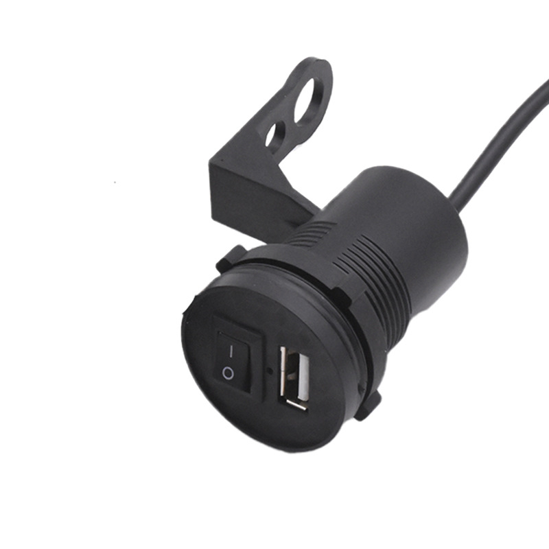 Cargador USB impermeable para automóviles eléctricos de batería pedal interfaz de modificación de motocicleta cargador de teléfono móvil