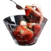 French salad bowl transparent glass bowl single noodle bowl home salad disc