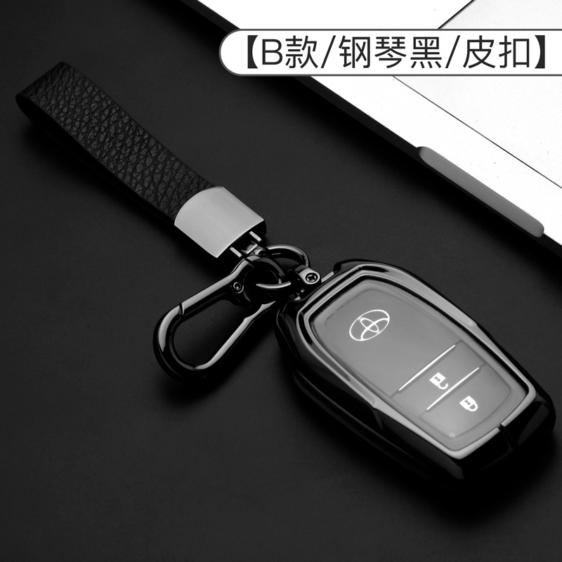 오리지널 카 B 피아노 블랙 + 가죽 더블 버클