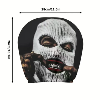Cross-border Amazon best-selling universal pullover printed | Universal seat cover - white-hooded-man-double-sided-printing-1-piece