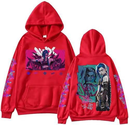 ZIMUHENAI Arcane-Jinx Hoodie With Pockets, Men'S And Wom