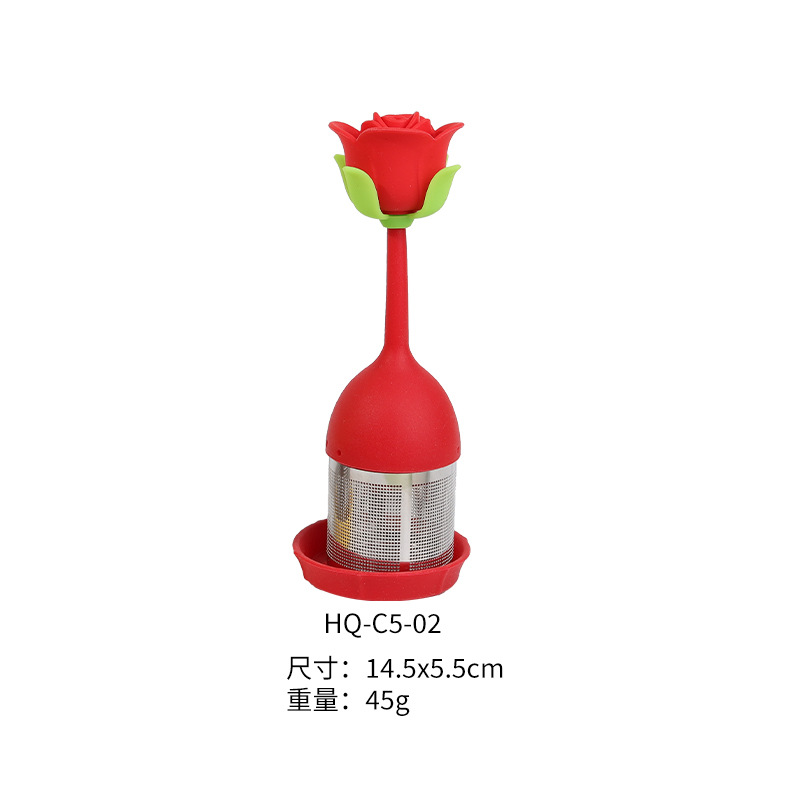 Infusor de Té de Silicona y Acero Inoxidable Resistente a Altas Temperaturas