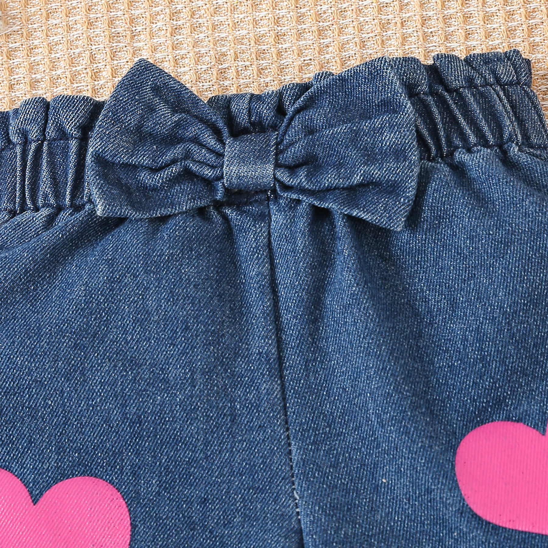 Valentine'S Day Festival Letter, Heart Shape Pattern Valentine'S Day Cute Letter Heart Shape Cotton Blend Girls Clothing Sets