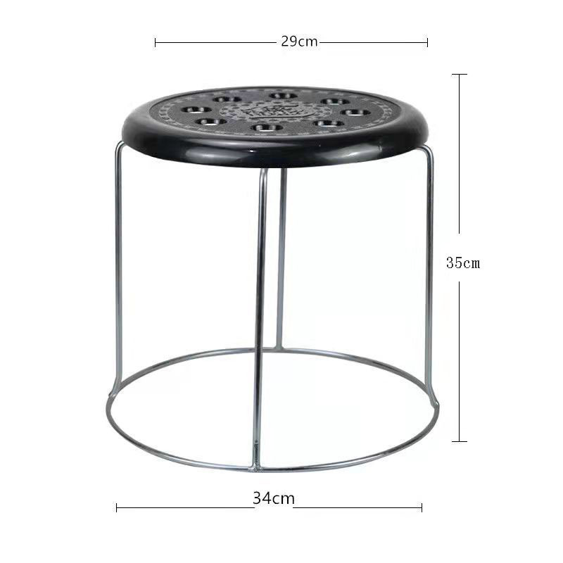 Sillas taburetes de metal taburetes redondos para el hogar taburetes de comedor gruesos de acero sala de estar para el hogar parrilla gran estante de envío gratuito