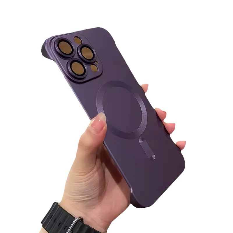 Стальной чехол для телефона совместимый с Apple, iPhone 14, линза, матовый защитный чехол, iphone