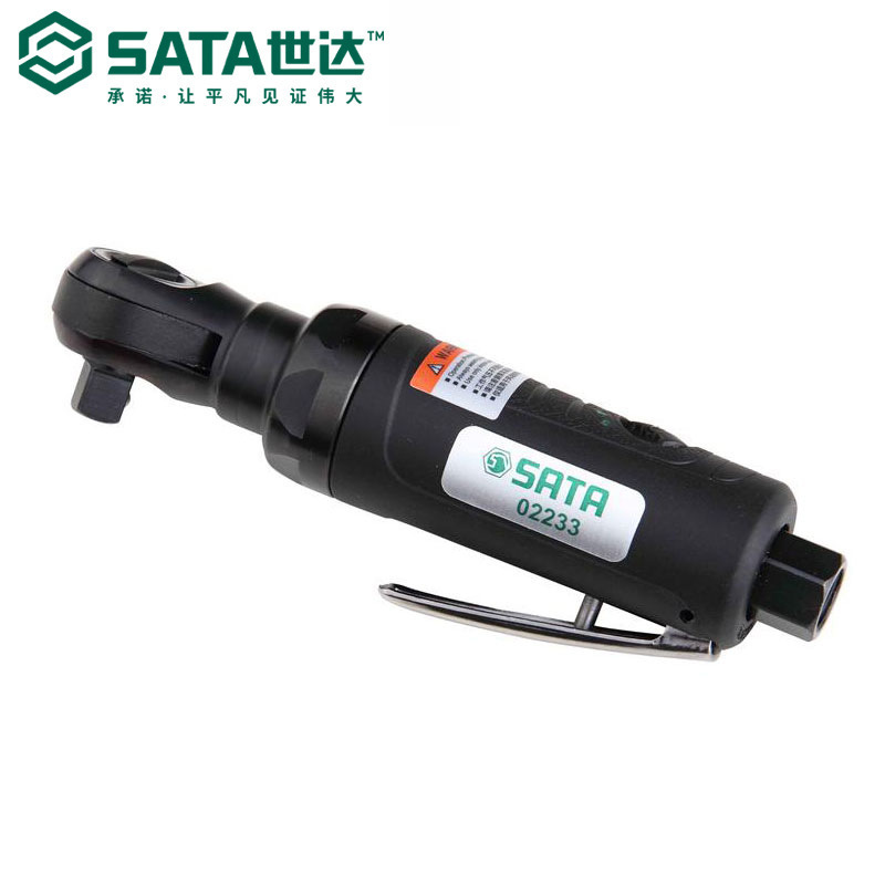 SATA世达工具3/8复合材料气动棘轮扳手直柄式气动扳手风扳手