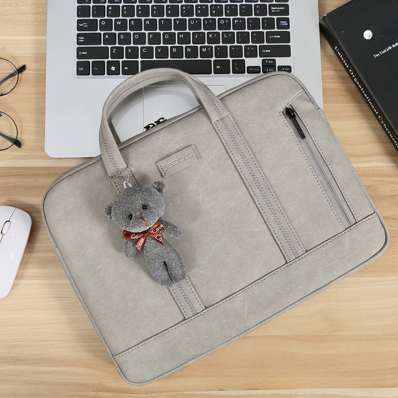 컴퓨터 가방 13.3 인치 여성용 휴대용 간단한 경량 남성 MACBOOKAIR 레노버 작은 새 AIR14 APPLE 15.6