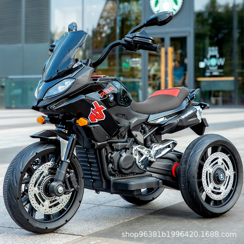 Motocicleta eléctrica para niños batería de doble tracción triciclo bebé coche de juguete para niños de 3 - 12 años