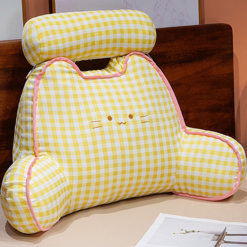 Cojín de Respaldar para Cama y Sofá de Poliéster, Soporte Lumbar para Lectura
