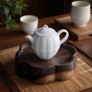 德化白瓷茶壶功夫茶具陶瓷泡茶壶日式家用办公女士精品单壶定制