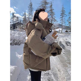 棉服女士冬季2025年新款加厚棉衣外套大码秋冬短款棉袄面包服
