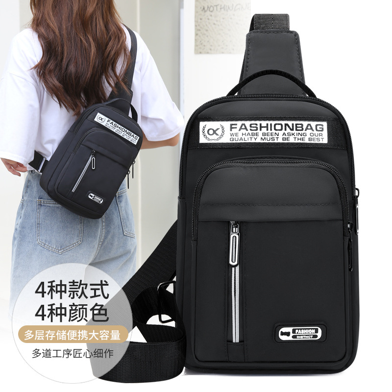 2022 nuevo bolso de hombro de los Hombres estilo coreano bolsa de mensajero de gran capacidad nuevo ocio deportes hombres multiusos bolsa de pecho