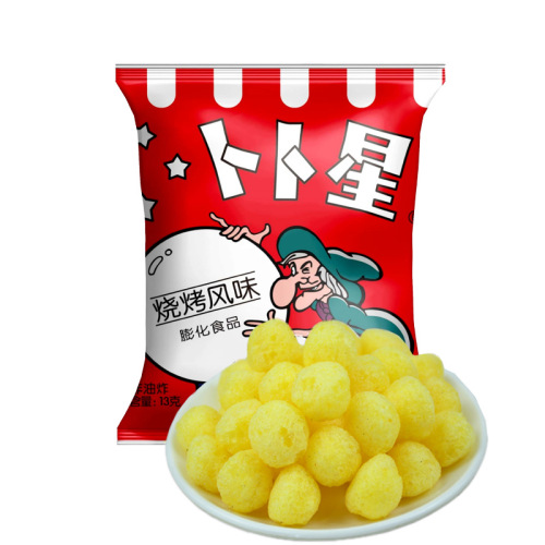 Bubub Star Puffed Food Potato Chips and French Fries 13g Bag 8090 Late Night Snacks Childhood Memories BBQ Tomato Wholesale