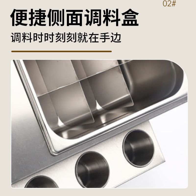 Freidora multifuncional de gas de hierro de caldo de caldo de mano agarrador de pastel