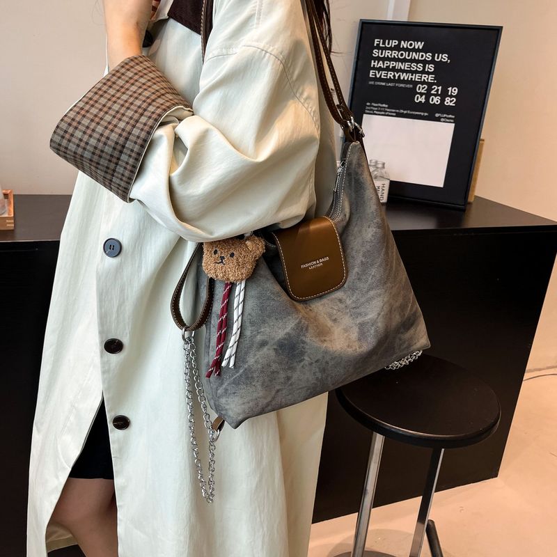 时尚撞色大容量女式双肩包2025新款多用单肩斜挎包外出通勤后背包|undefined