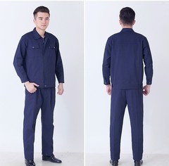 Cotton workwear set flame retardant workwear engineering clothes work uniform electric welder wear-resistant 100% cotton protective clothing