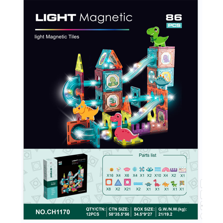 Popular cross-border puzzle assembling magnetic building blocks building thinking children's toys assembling DIY suit educational gifts