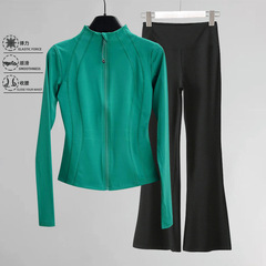 Running Sports Set for Women, Morning Running Clothes, Fashion 2024 New Spring Yoga Loose Outdoor Casual Workout Top