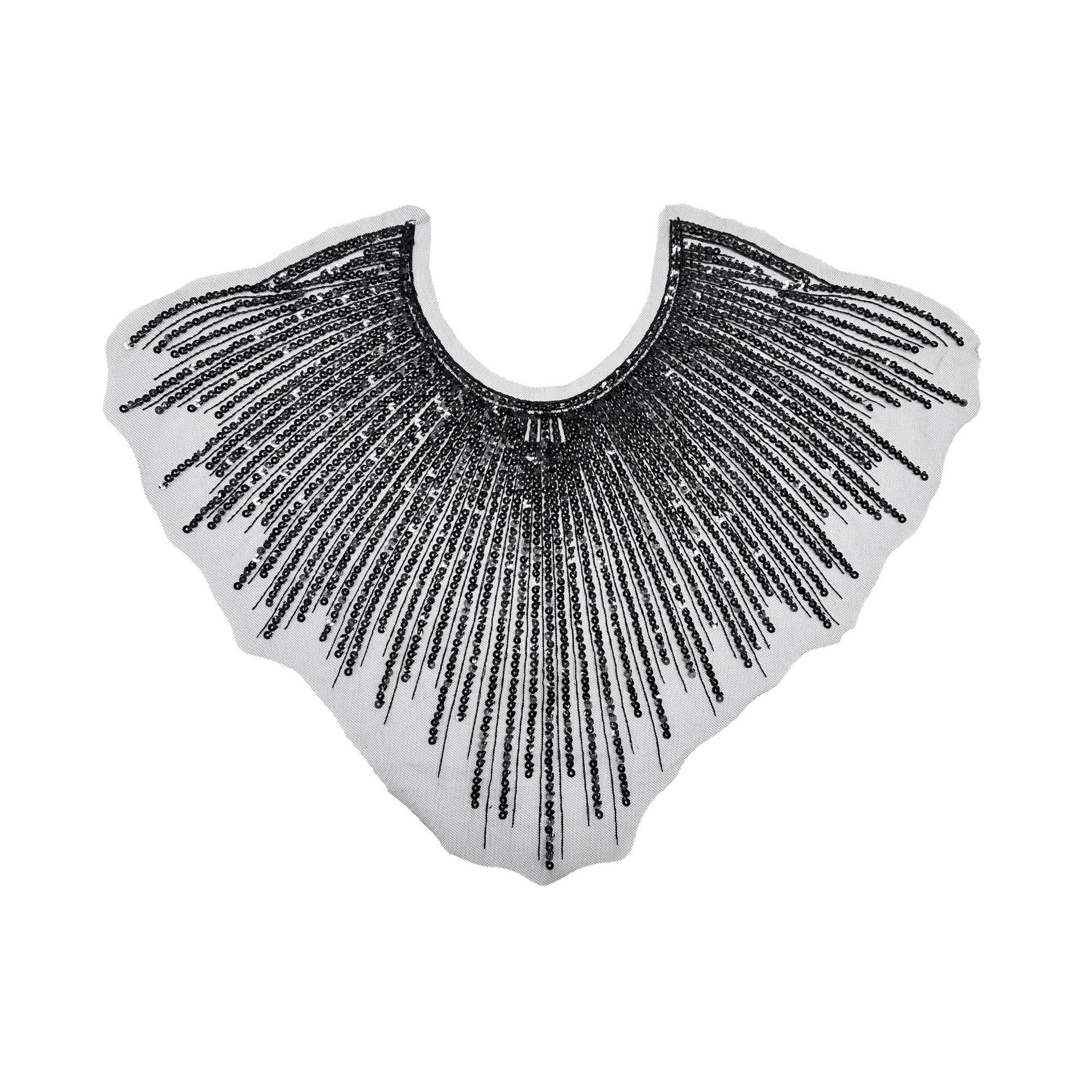 Cuello de perlas transfronterizas vestido de boda vestido de baile exagerado vestido de alta calidad de otoño piezas delanteras accesorios de cuello de poliéster en stock