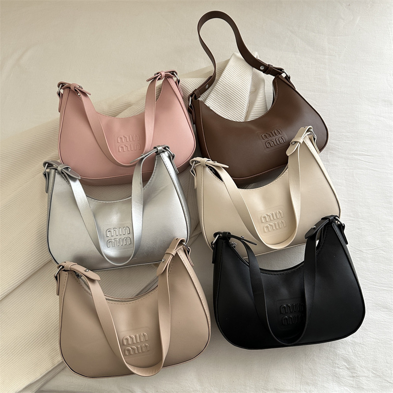 Bolso de mano coreano de moda minimalista primavera y verano 2025 nueva moda bolso de brazo letras bolso de hombro bolso de mano