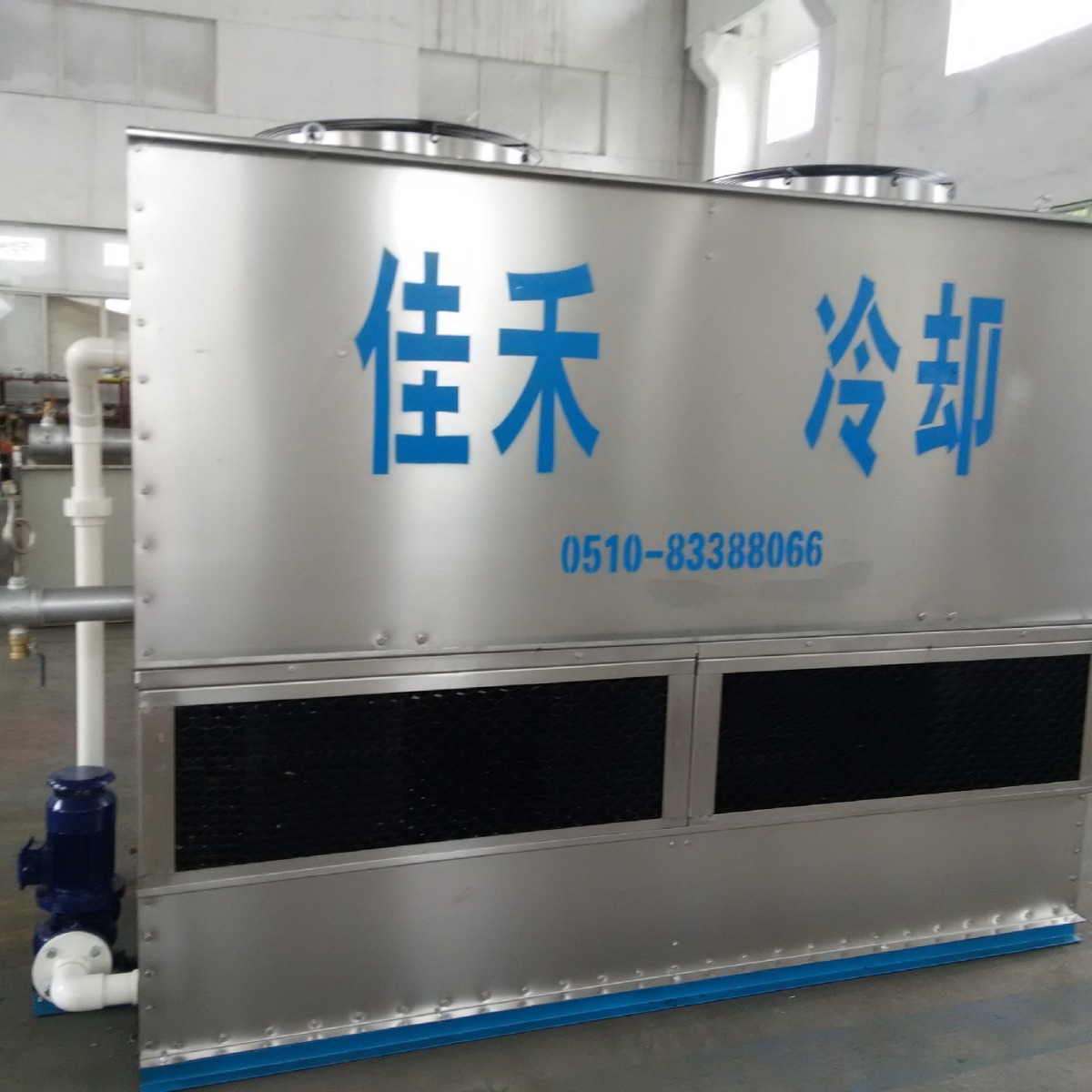 逆流式密闭冷却塔，低噪音型，纯铜表冷器，各种材质，厂家直销