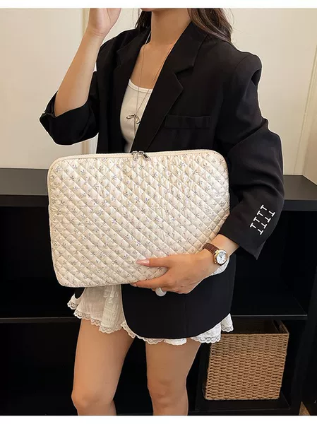 Korean-style ins-style leopard print laptop bag 14inch 11inch tablet sleeve 15inch storage bag protective cover