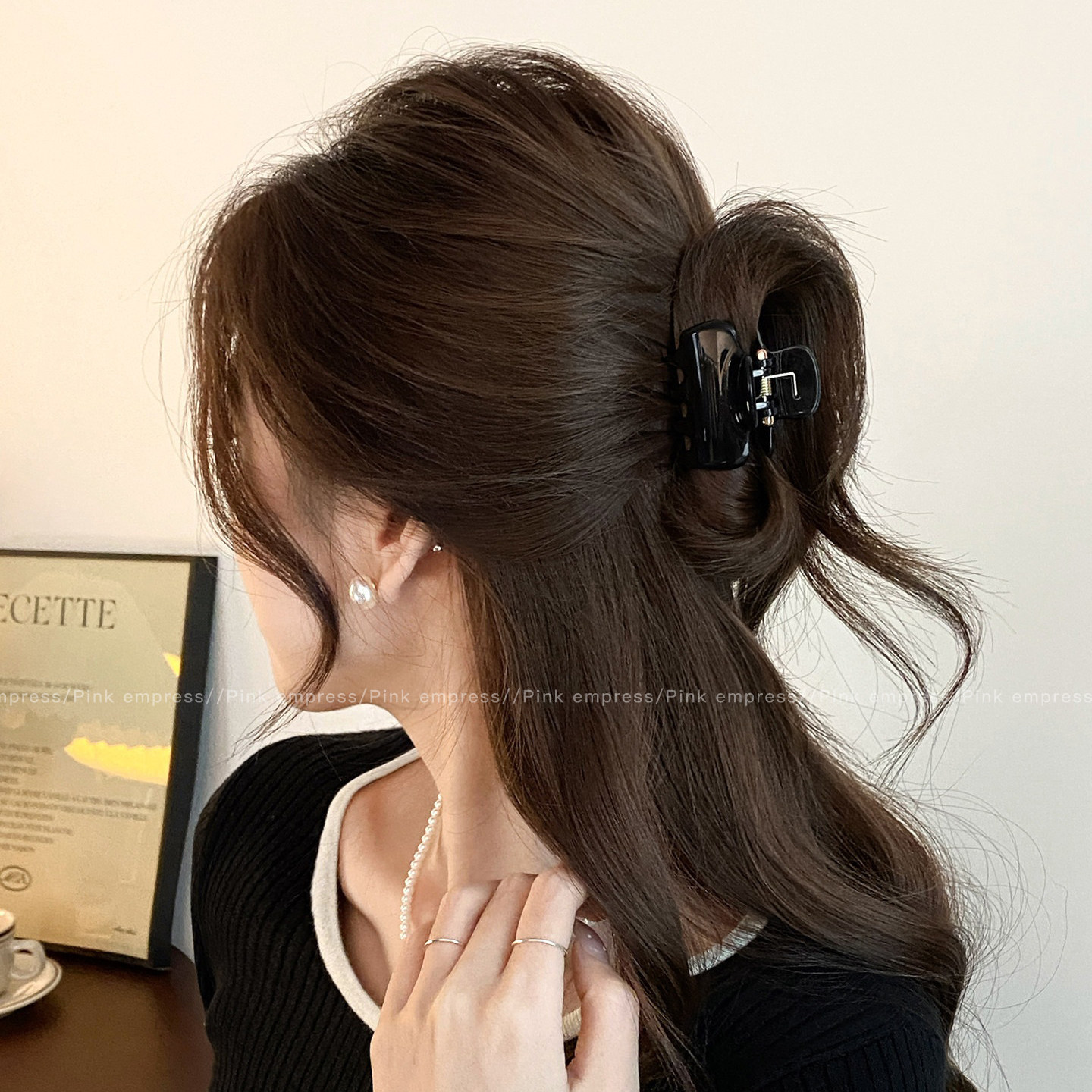 2026 nuevo clip de agarre de alto nivel lindo coreano cabeza trasera clip de cabello toque de cabello gran exquisito clip de tiburón clip de cabello image 286