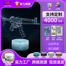 �֘�AK47��ϵ��3dLEDҕ�X���w���e�X��USB���^̨��Сҹ�����